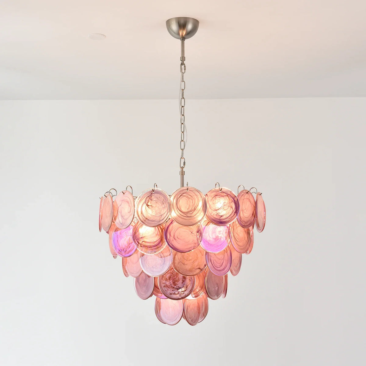 Tiered Aurelia Glass Multicolor Chandelier