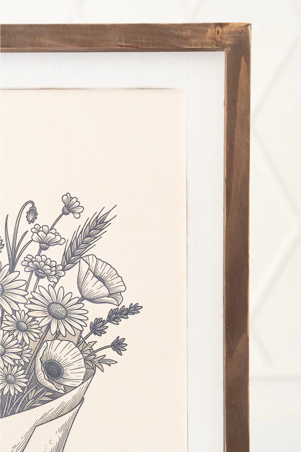 Double-Sided Decorative Frame - Floral Bouquet & Pumpkin with Crow | 17" x 24" x 1.5"