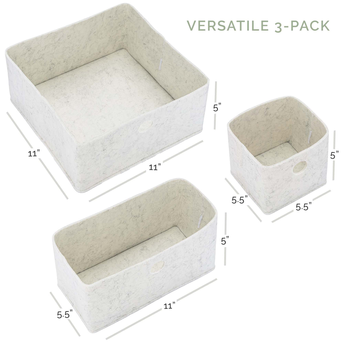 Organizer per cassetti in feltro