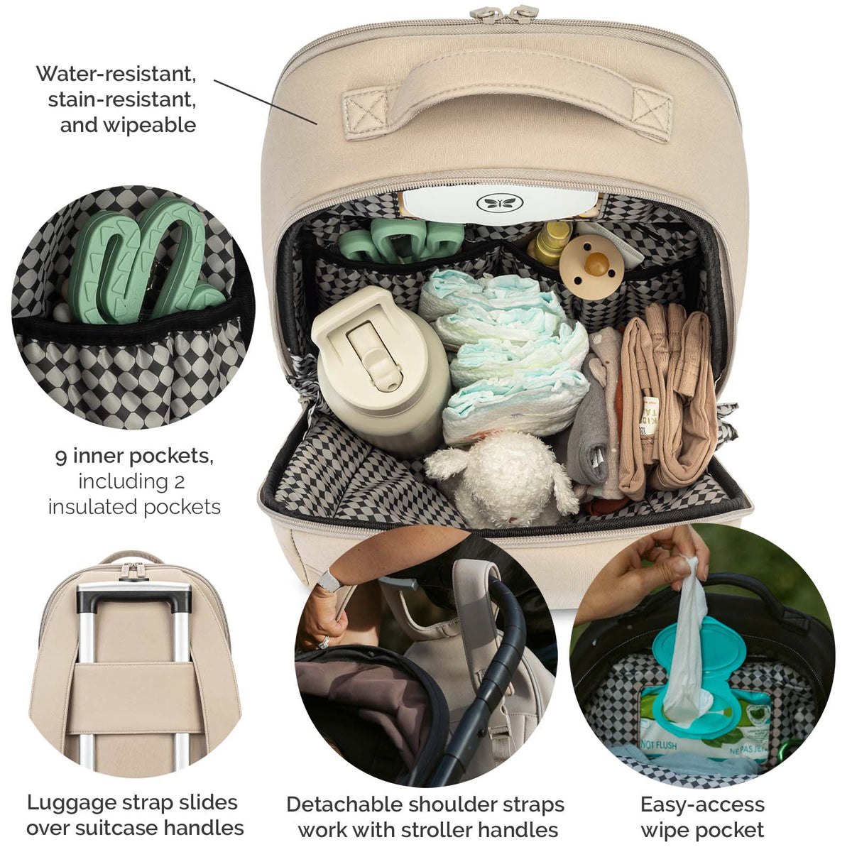 Sac à dos à langer en néoprène Drift