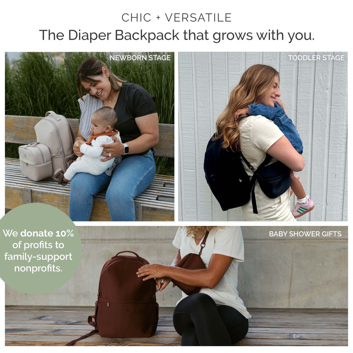 Sac à dos à langer en néoprène Drift