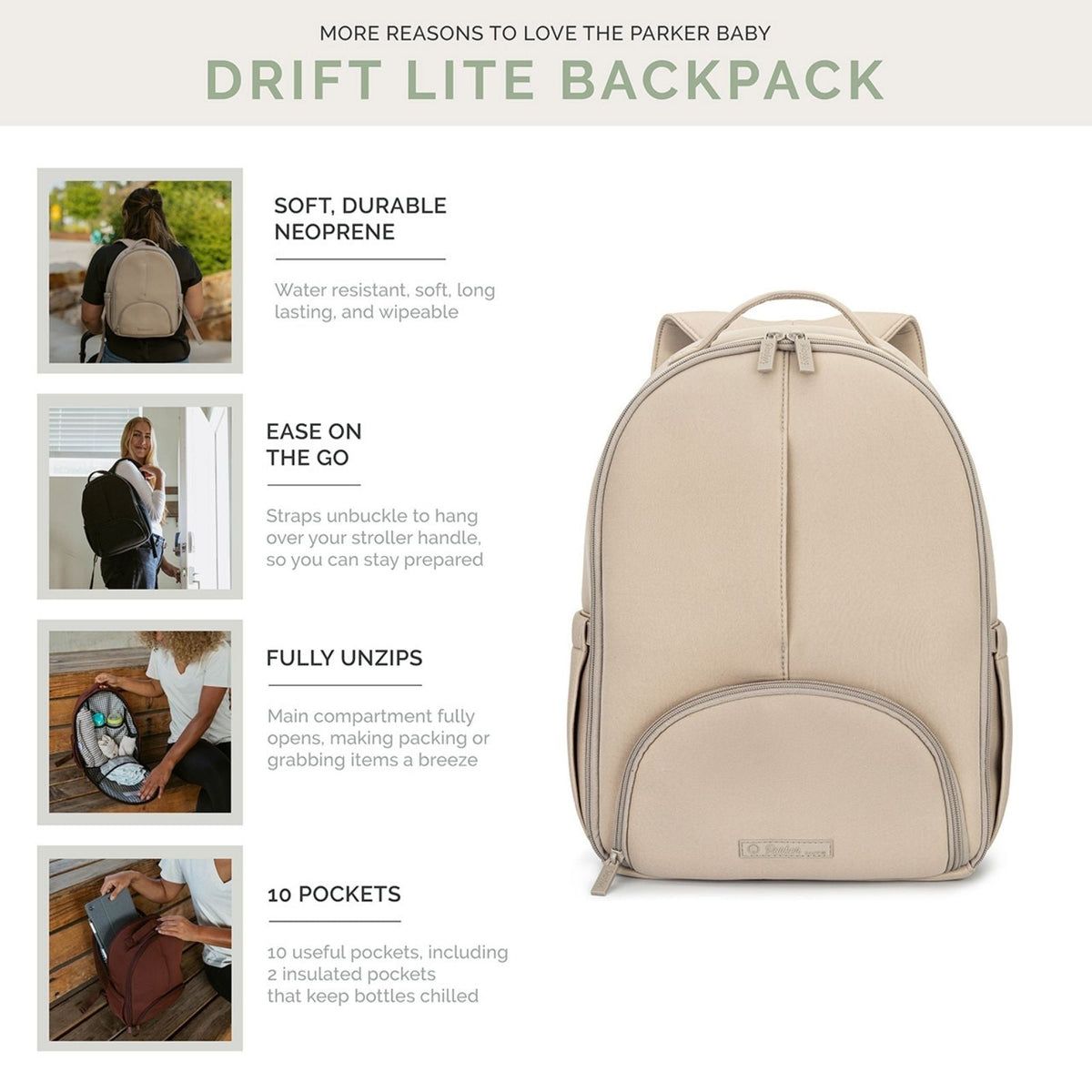 Sac à dos à langer Drift Neoprene Lite