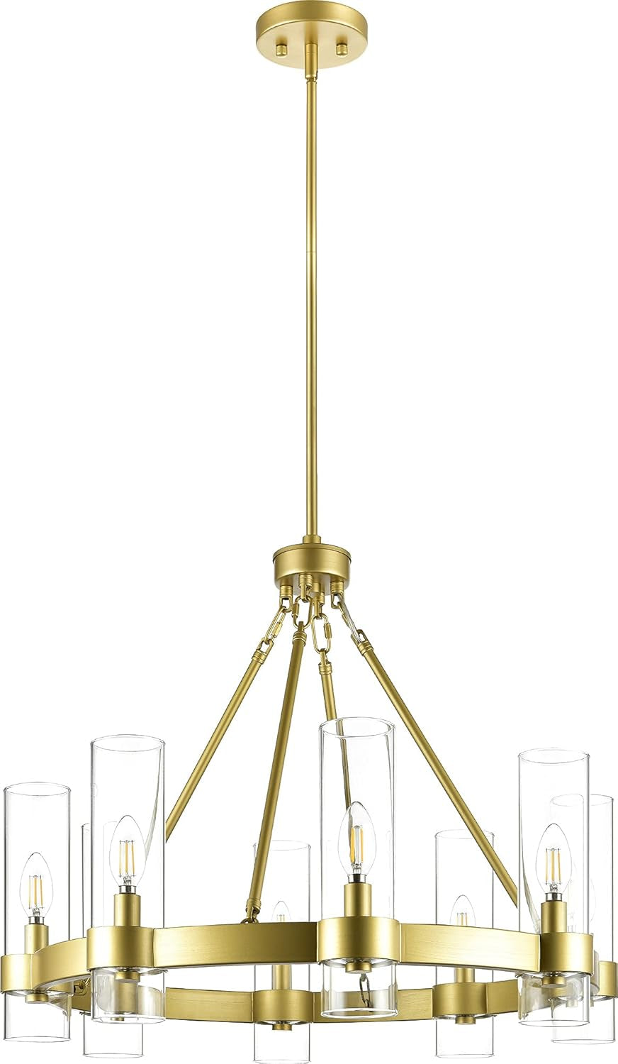 Lustre petite roue de charrette