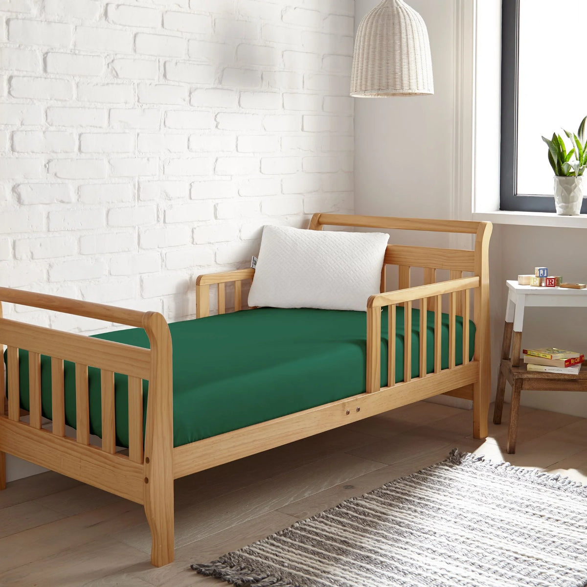 Drap-housse rafraîchissant en bambou pour lit de bébé