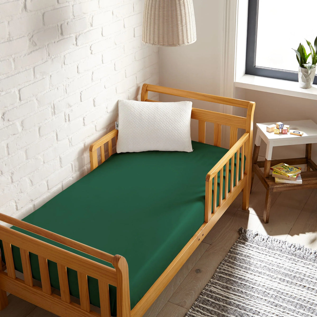 Drap-housse rafraîchissant en bambou pour lit de bébé