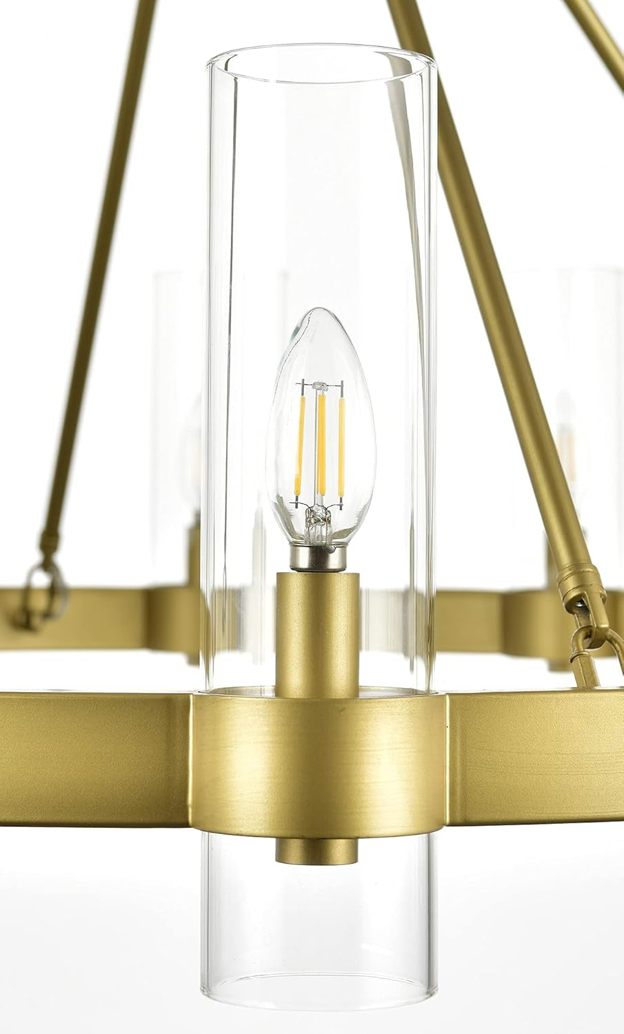 Lustre petite roue de charrette