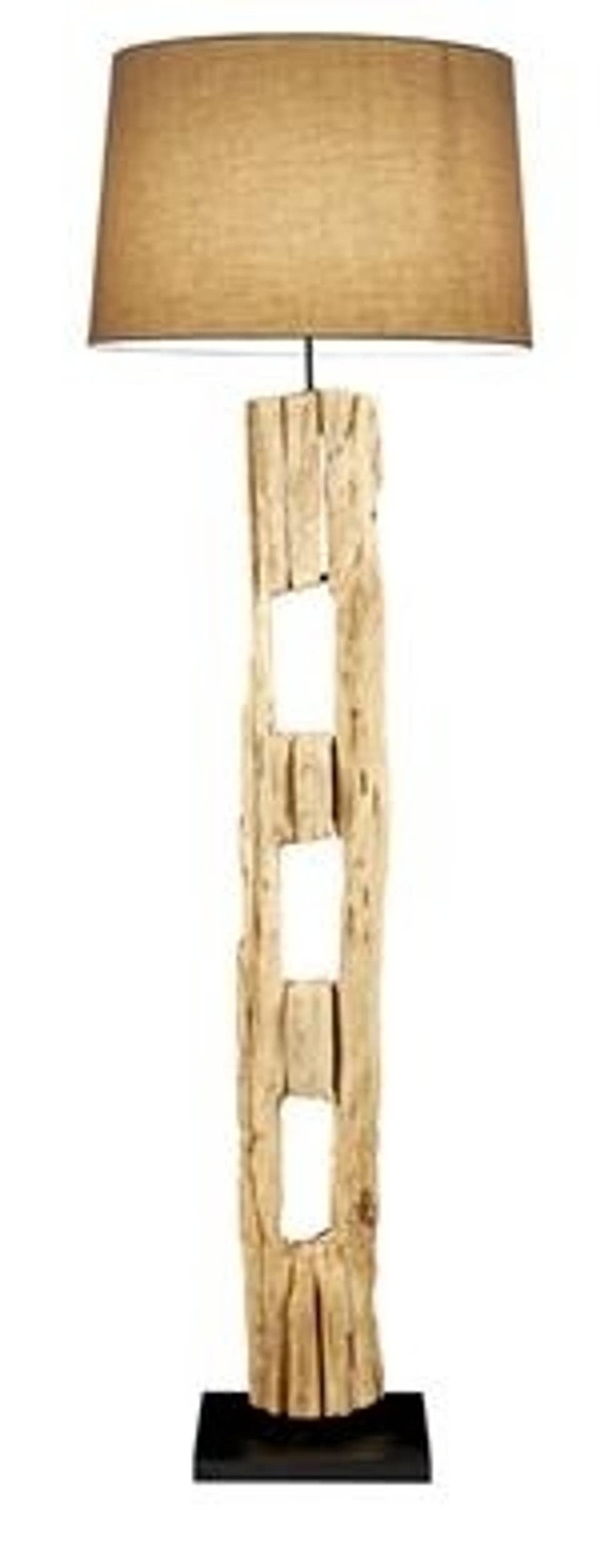 Winter Bleached Farm Post Floor Lamp