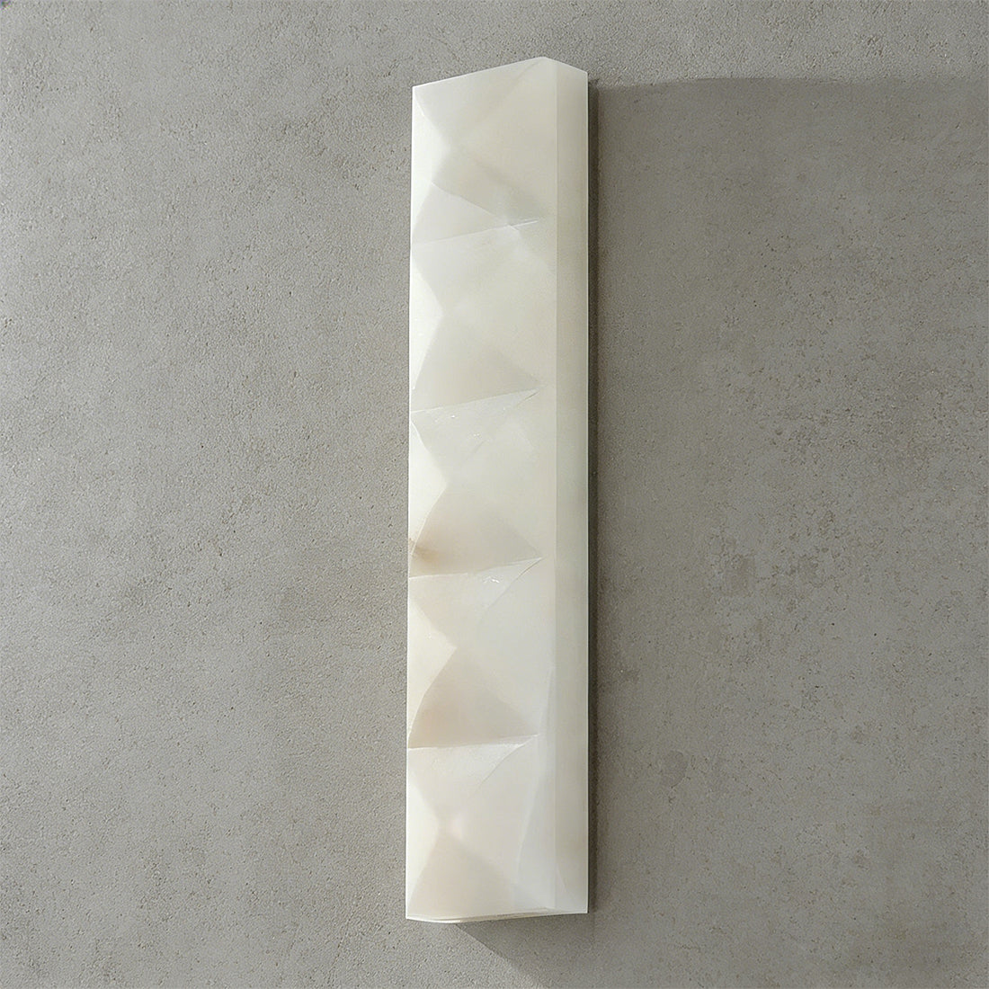 Faceted Alabaster Wall Sconce