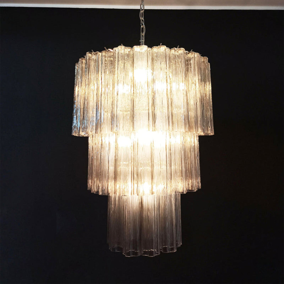 Fantastic Murano Tubes Glass Tube Chandelier