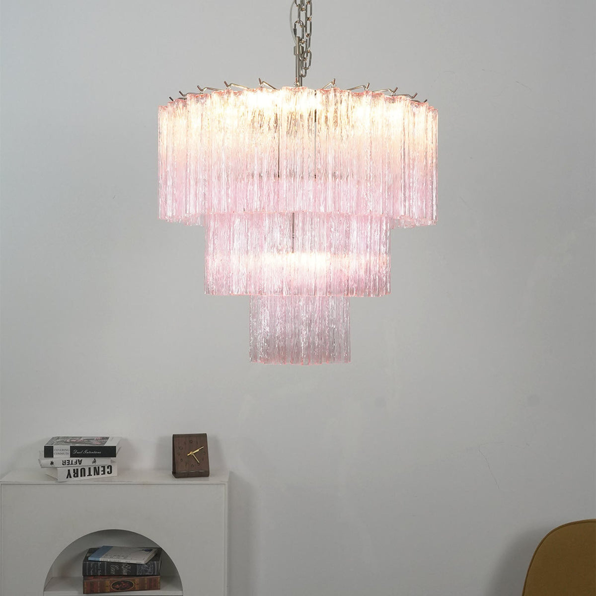 Fantastic Murano Tubes Glass Tube Chandelier