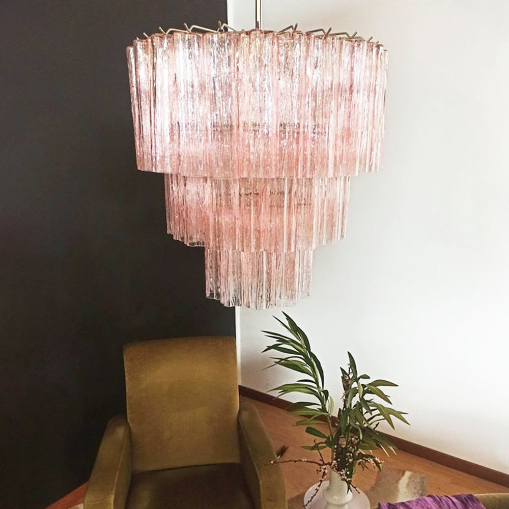 Fantastic Murano Tubes Glass Tube Chandelier