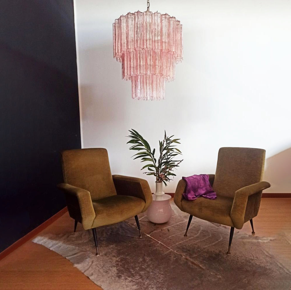 Fantastic Murano Tubes Glass Tube Chandelier