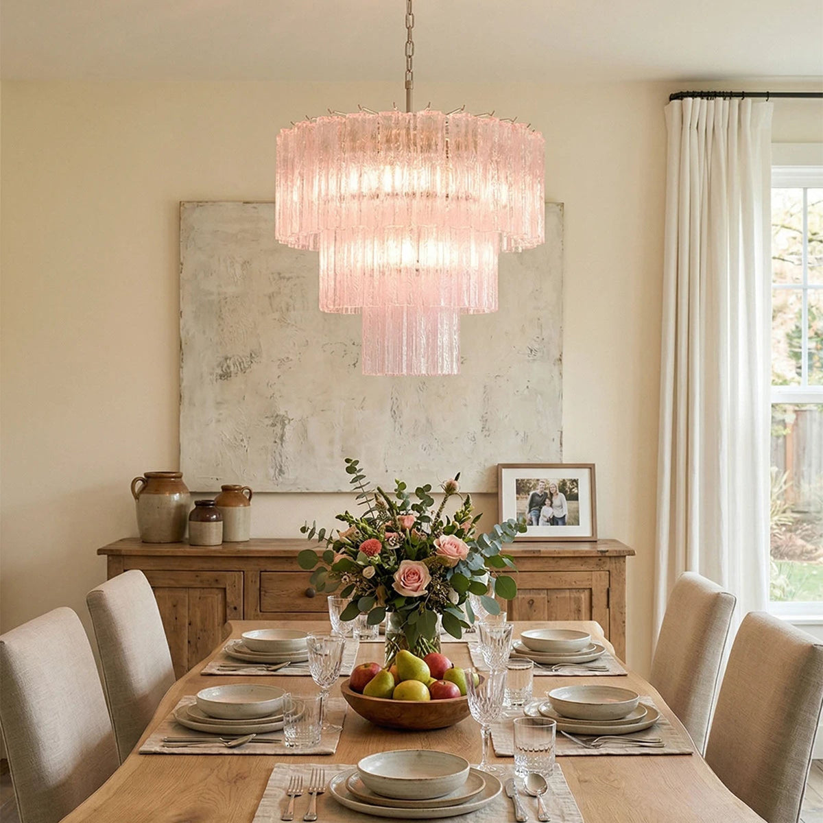 Fantastic Murano Tubes Glass Tube Chandelier
