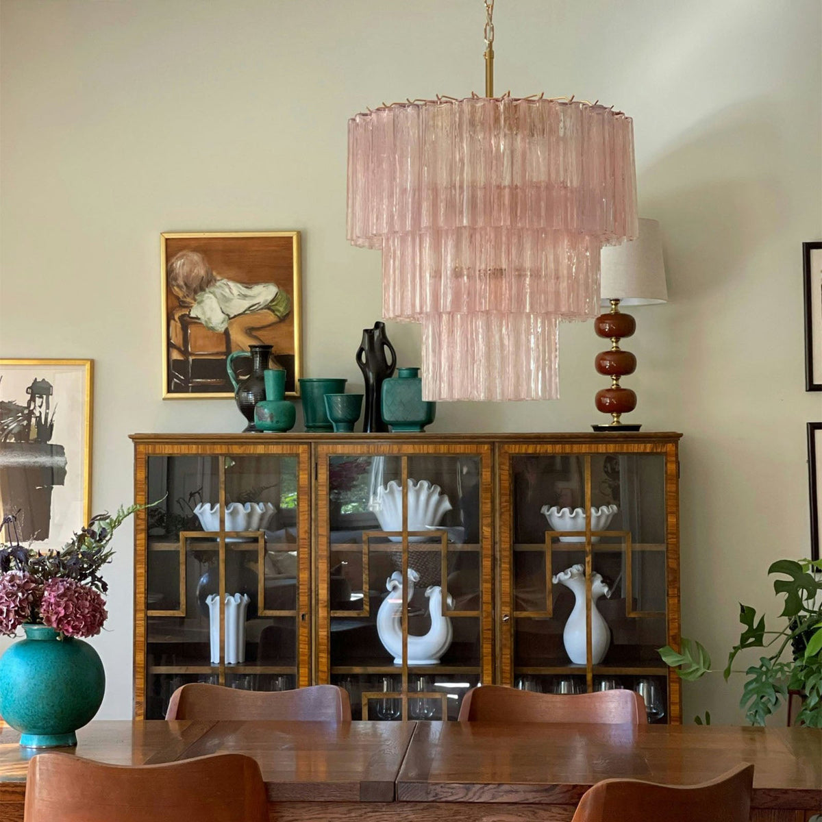 Fantastic Murano Tubes Glass Tube Chandelier
