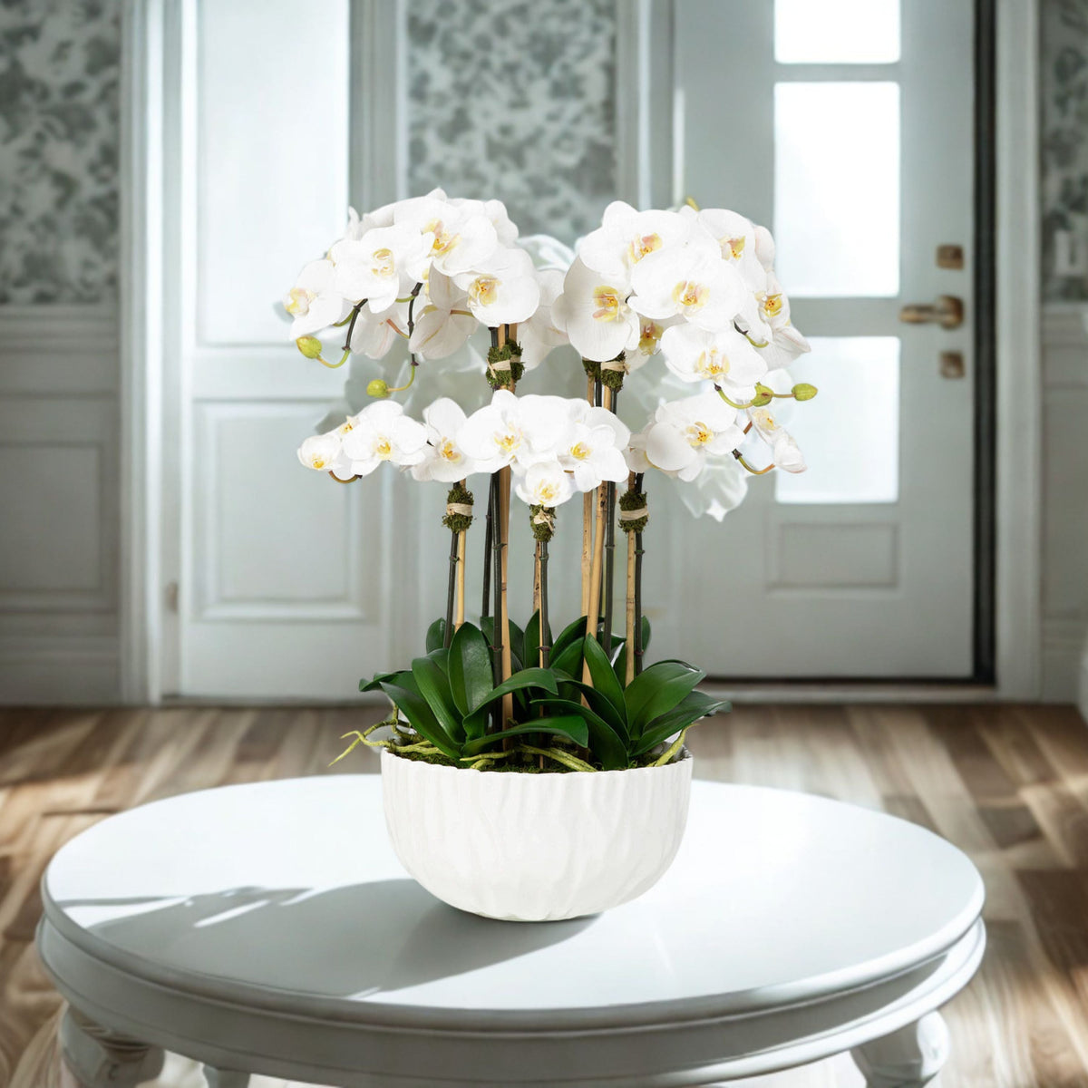 Composition d'orchidées artificielles - 61 cm