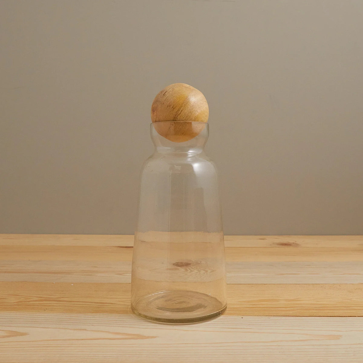 Carafe Baylor avec bouchon en bois de manguier, moyenne
