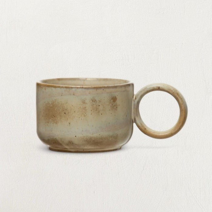 Tazza in gres da 8 oz con smalto reattivo