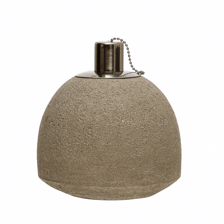 Lampe à huile en grès