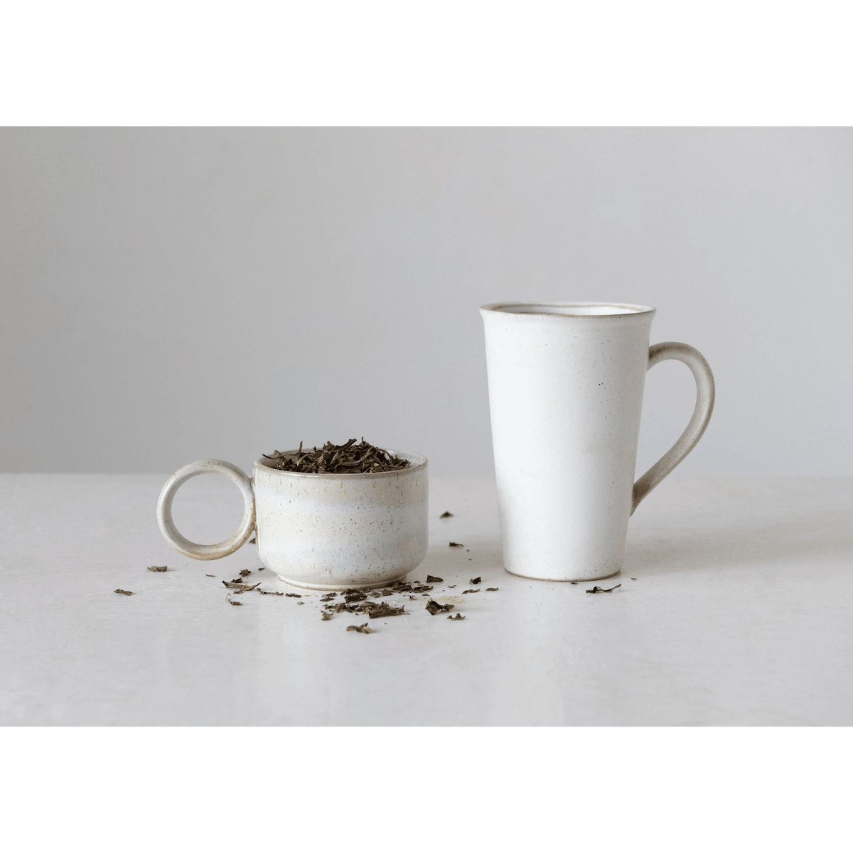Tazza in gres da 8 oz con smalto reattivo