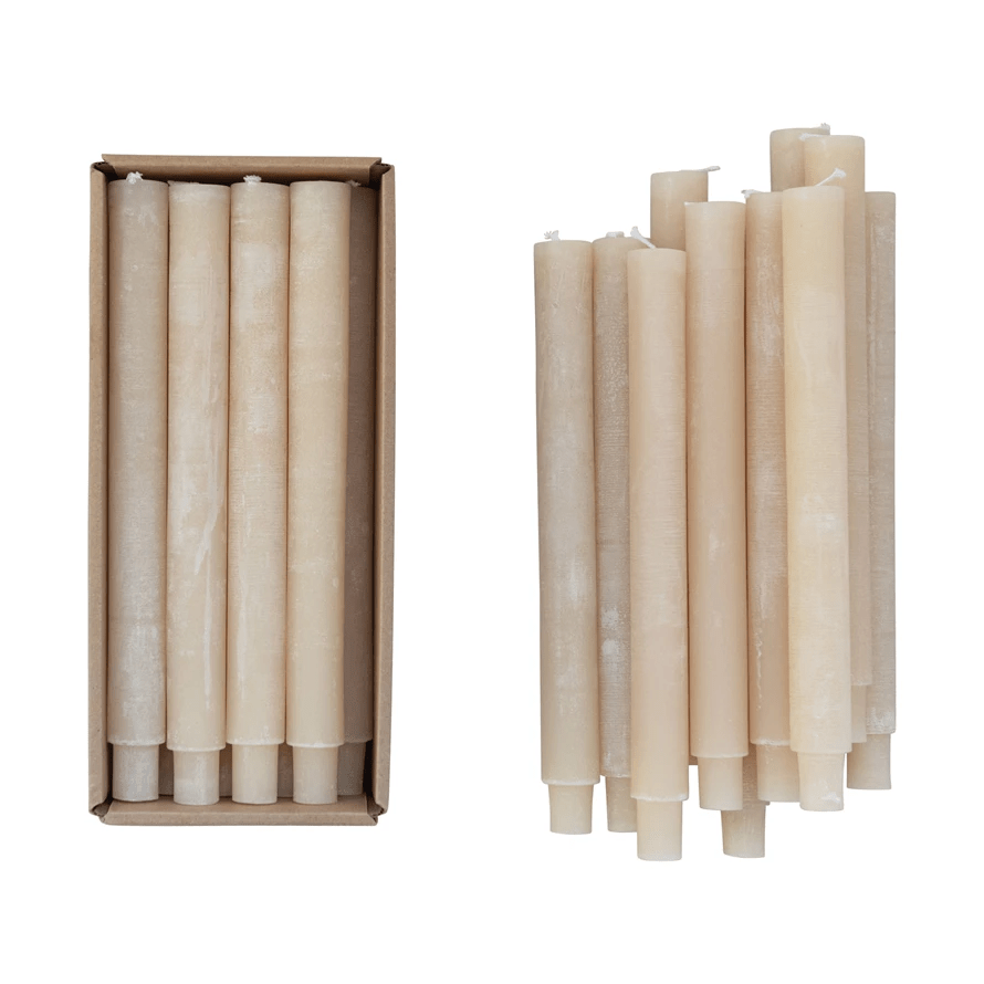 Chandelles effilées non parfumées, paquet de 2 (3 options de couleurs)