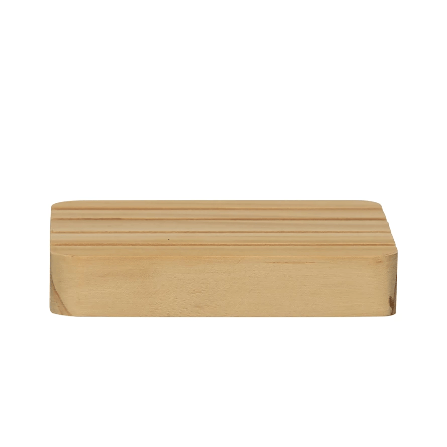 Porte-savon en bois de pin