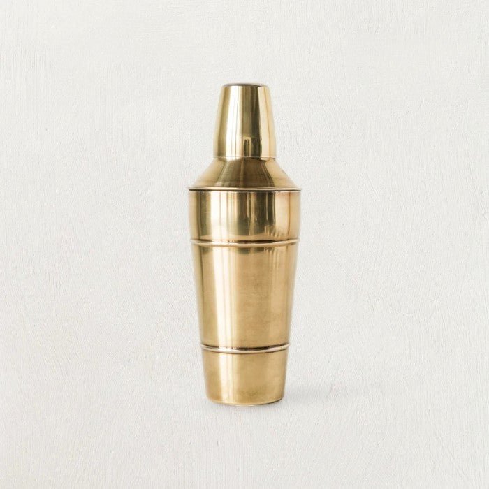Shaker à cocktail en acier inoxydable avec finition laiton