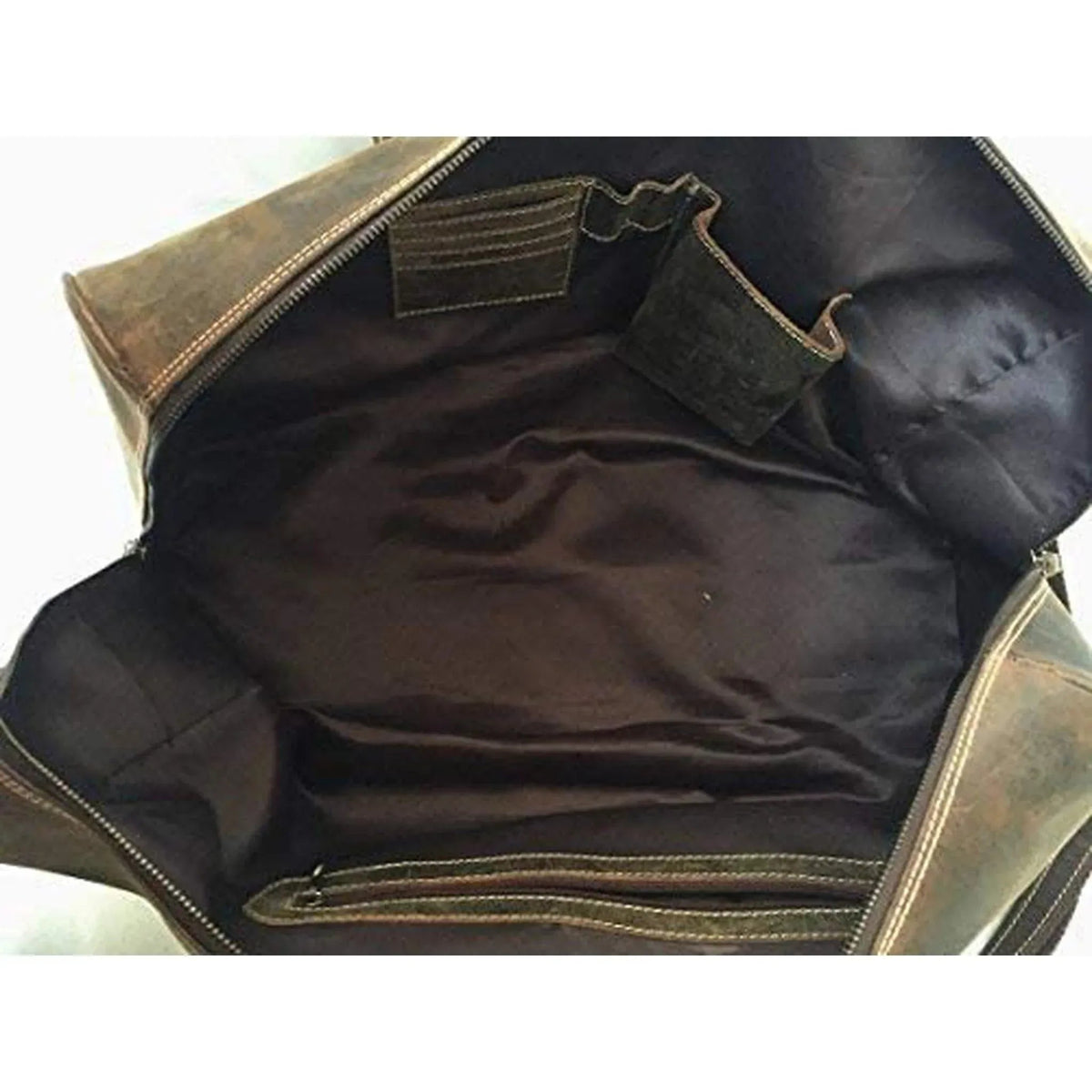 Sac de voyage pour homme en cuir de buffle – Bagage d'affaires raffiné