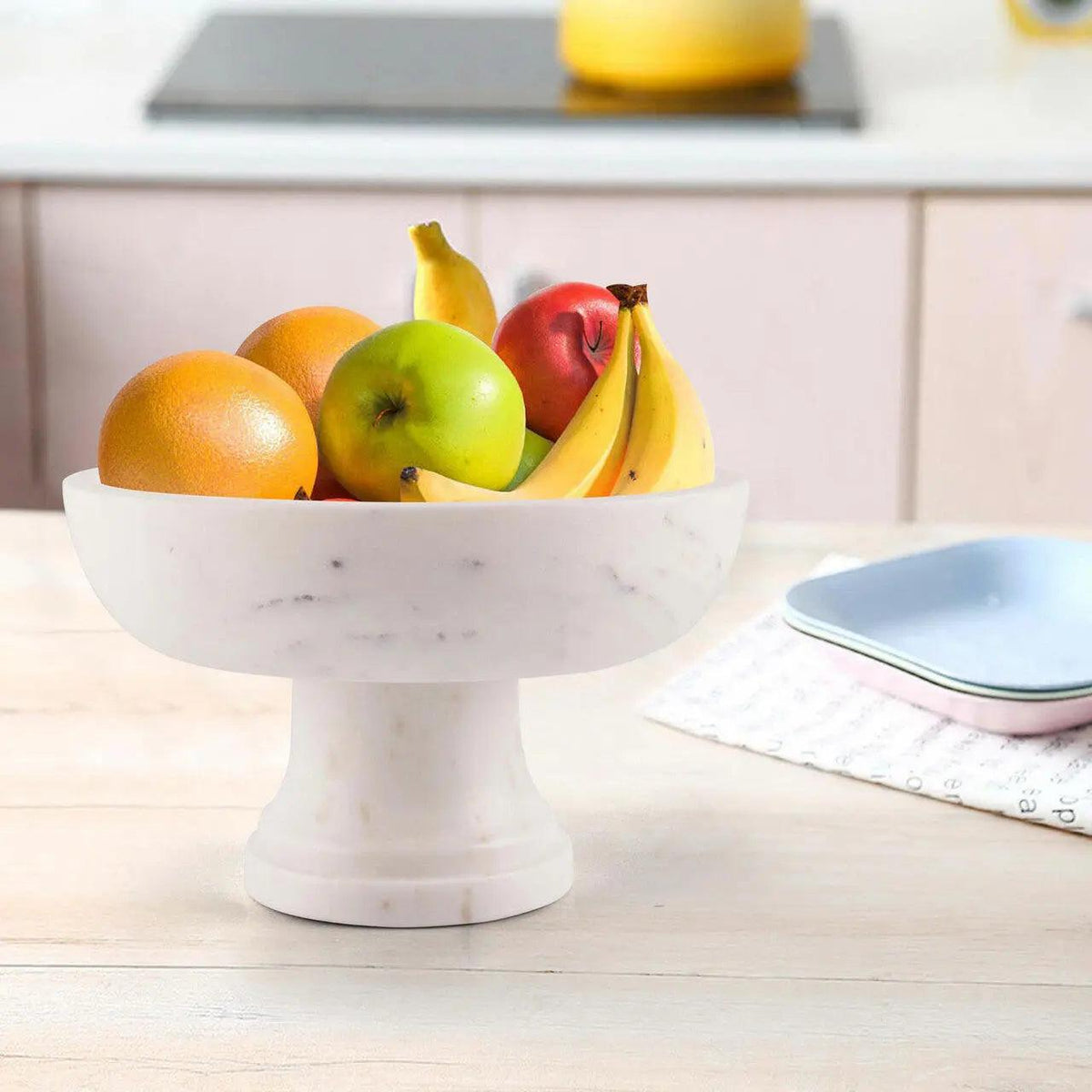 Coppa su piedistallo in marmo naturale Gala