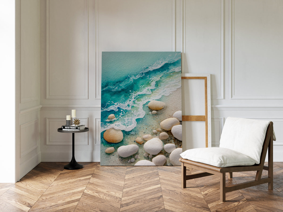 Là où les vagues dansent avec la pierre