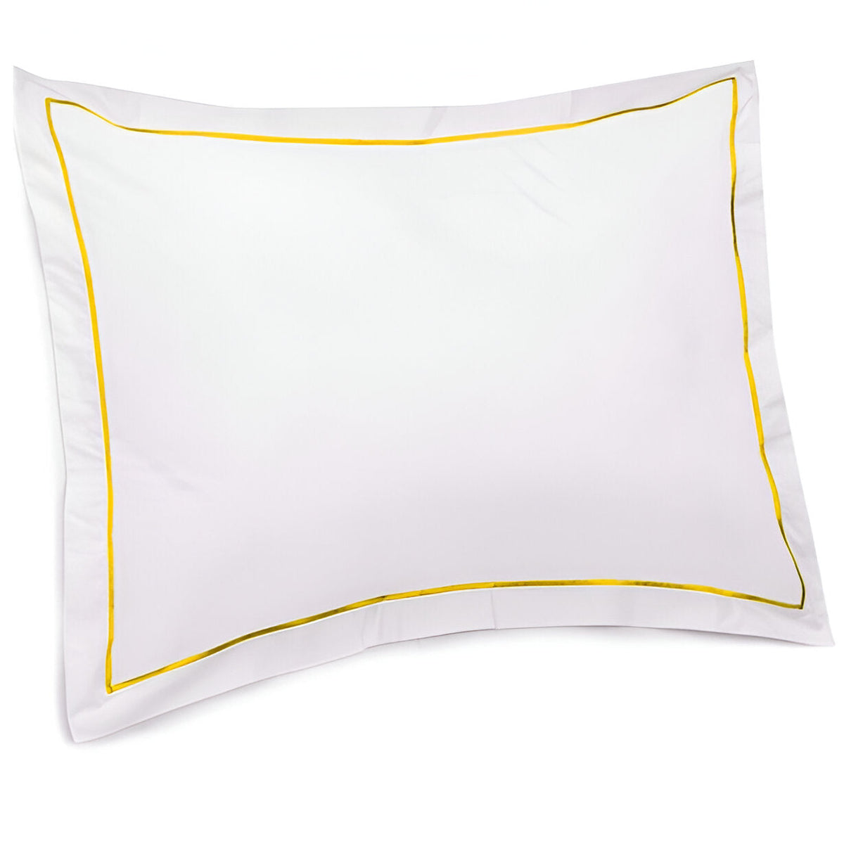 Parure de lit ronde en satin de coton uni, 400 fils, broderie simple