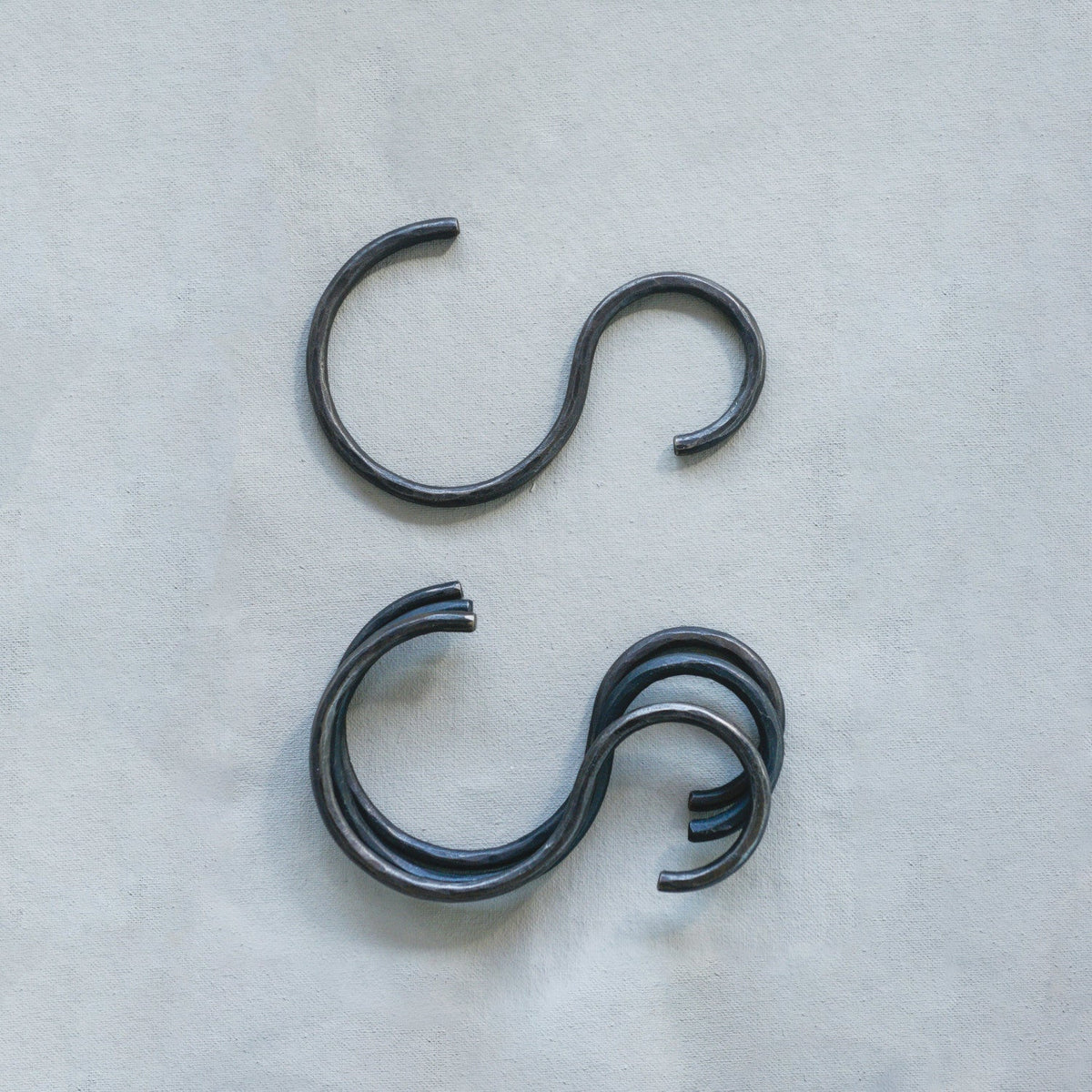 Hand-Forged Iron S-Hook – 6-1/4" Decorative Hanging Hook