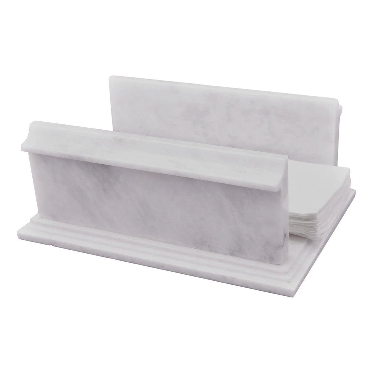 Porte-serviettes en marbre blanc