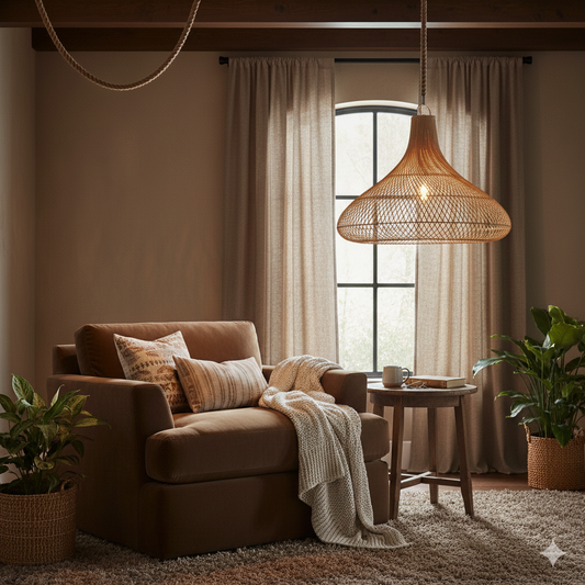 Rattan Pendant Lamp Silas