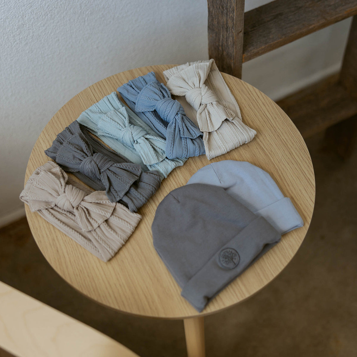 Ensemble Stormy - Bandeaux noués en tricot torsadé - Lot de 5