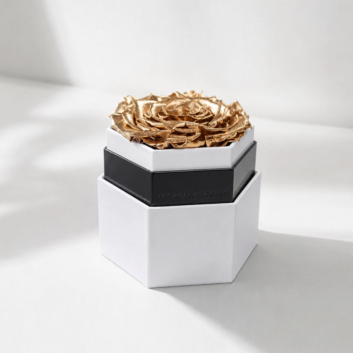 Scatola Esagonale Bianca One in a Million™ | Oro Rosa