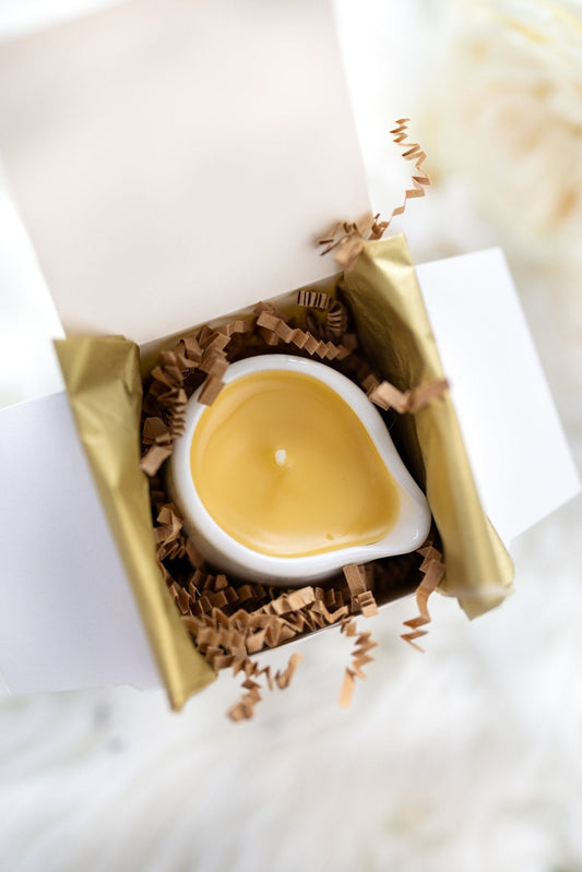 Bougie de massage à la cire de soja bio aux huiles essentielles - Relaxation et aromathérapie