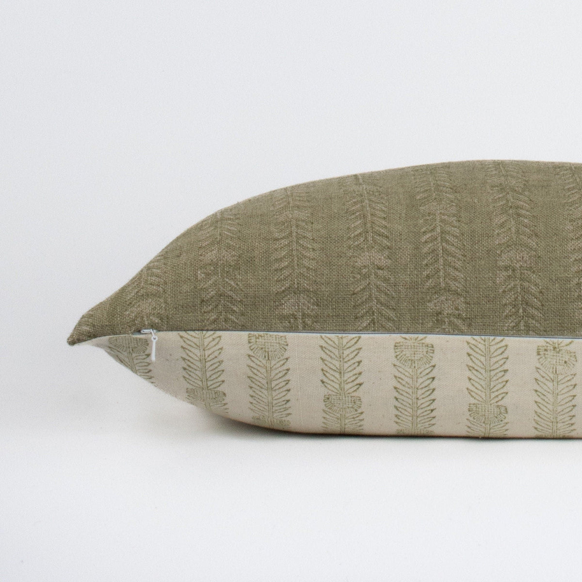 Earthy Tones Pillow Cases, Blockprinted Design, Indian Linen Cushion Cover For Couch, Bed Or Accent Use, Hand Printed Cover - BELA FOREST