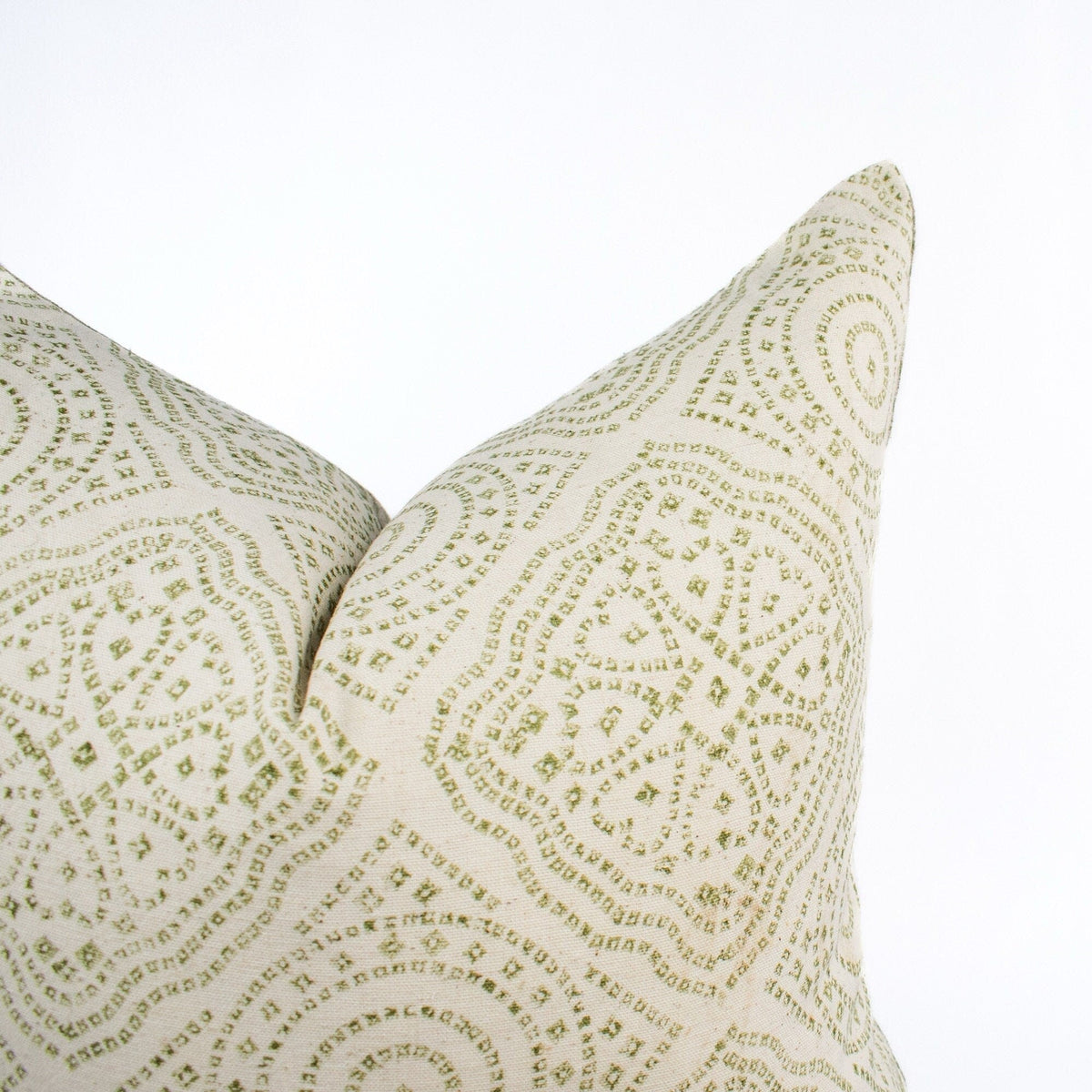 Block Printed Linen Cotton Pillow, Linen Cushion Cover, Indian Design, Artisan Couch Or Bed Throw Style, New Home Present - JIJA FOREST BL