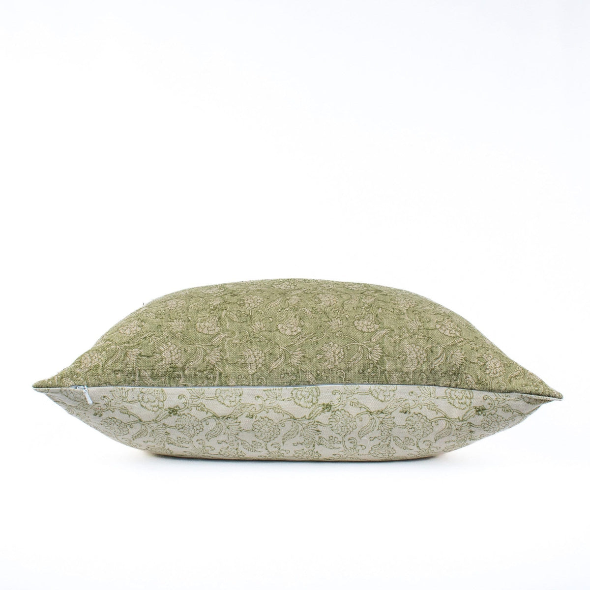 Indian Blockprinted Cotton Lumbar Pillow Cover, Modern Boho Decor