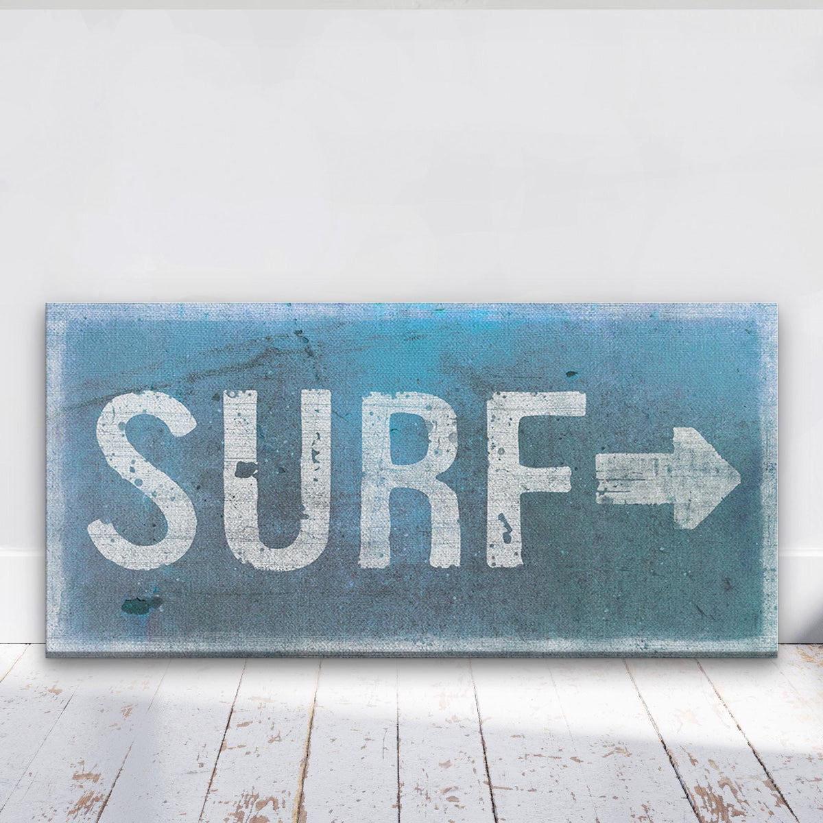 Panneau de surf effet vieilli - Panneau sur toile Surf Shack