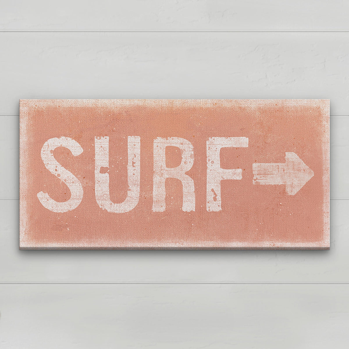 Panneau de surf effet vieilli - Panneau sur toile Surf Shack