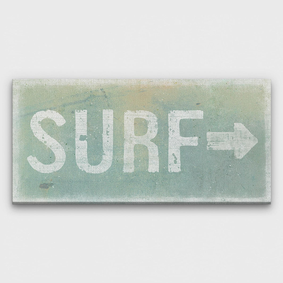 Panneau de surf effet vieilli - Panneau sur toile Surf Shack