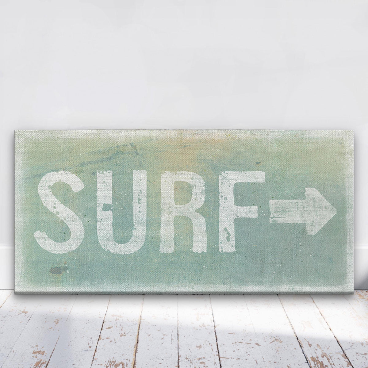 Panneau de surf effet vieilli - Panneau sur toile Surf Shack