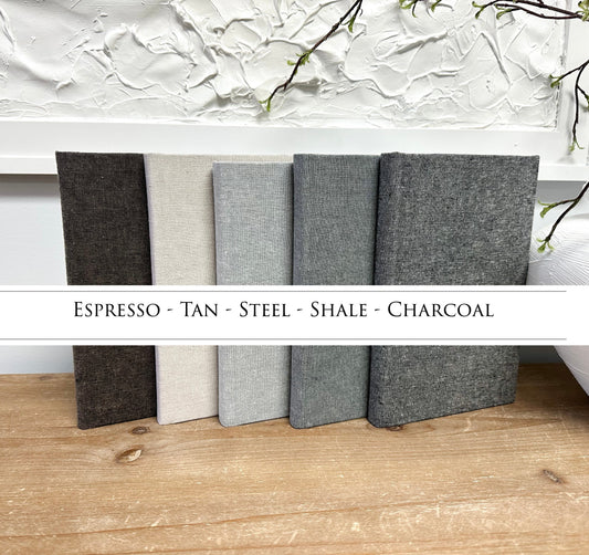 Skinny Fabric Covered Books