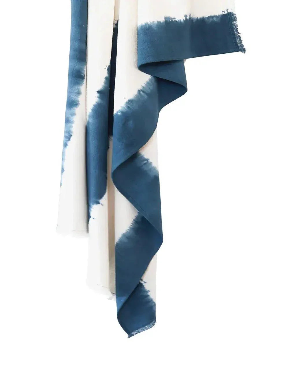 Plaid in cotone tie-dye blu indaco