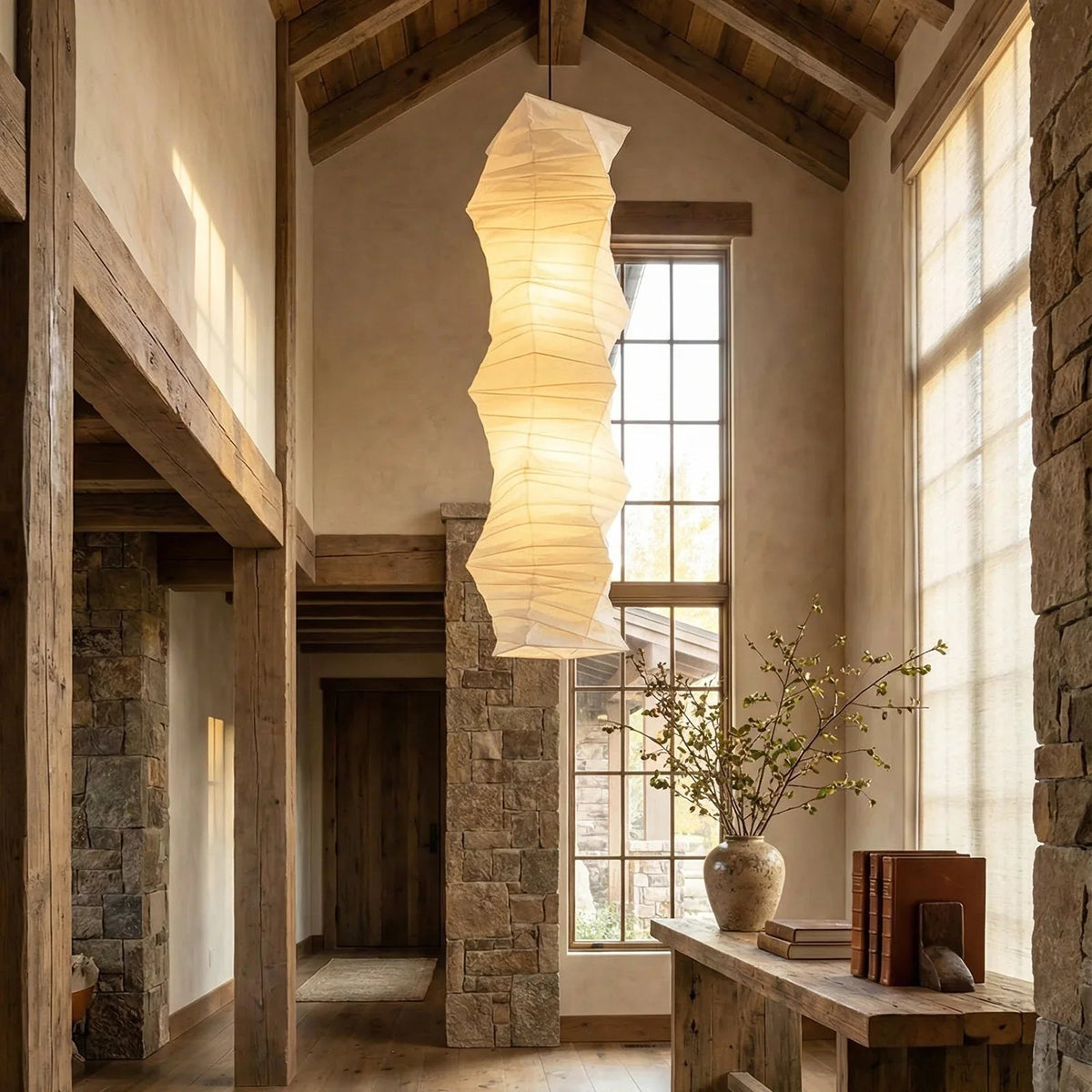 Akari Irregularly Twisted 33N Pendant Light