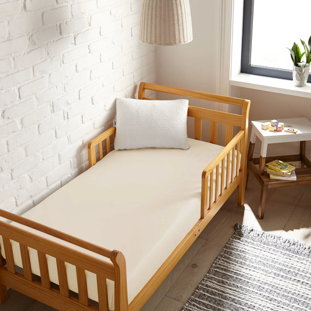 Drap-housse rafraîchissant en bambou pour lit de bébé