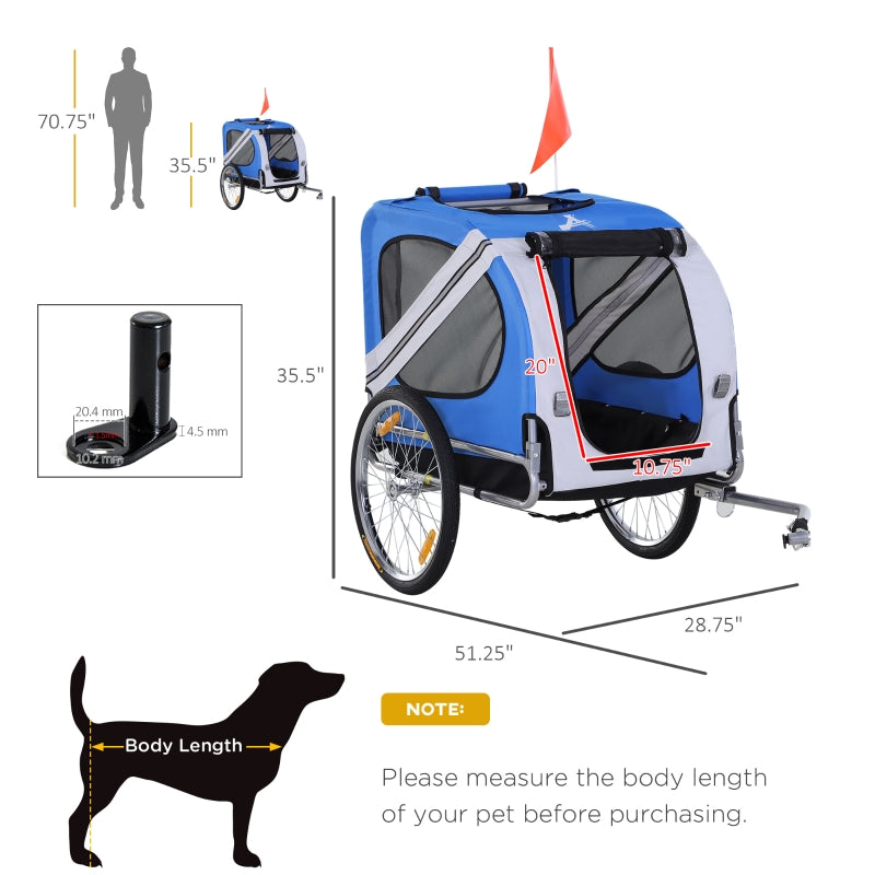 Rimorchio per bicicletta per cani e animali domestici