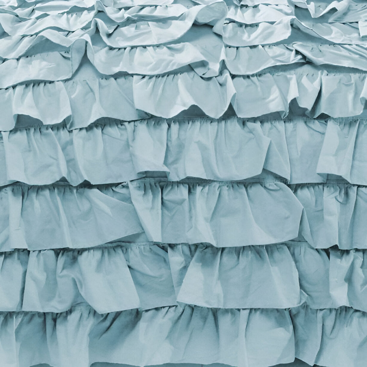 Parure de housse de couette à volants en satin de coton 400 fils