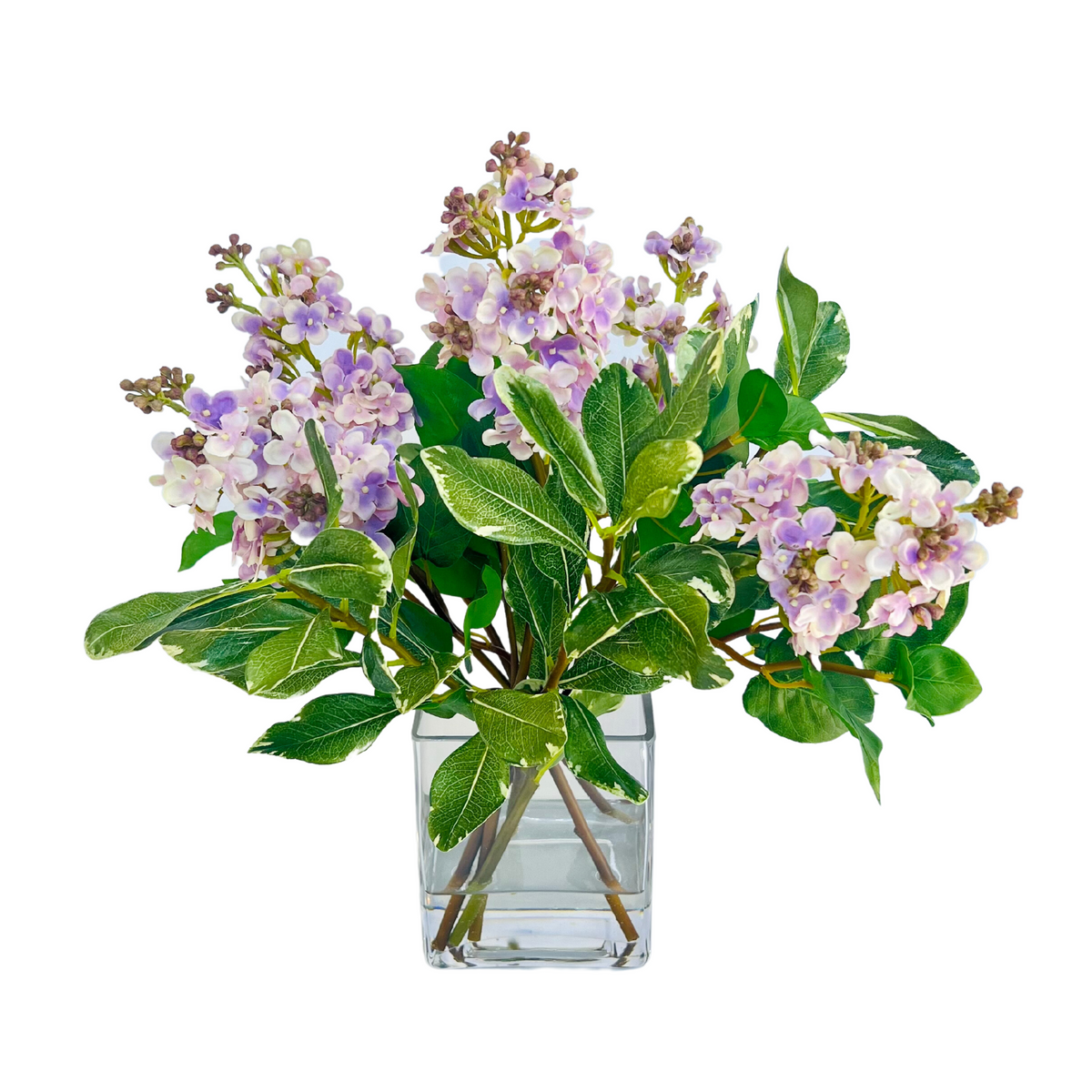 Centre de table bouquet de lilas artificiels - 38 cm